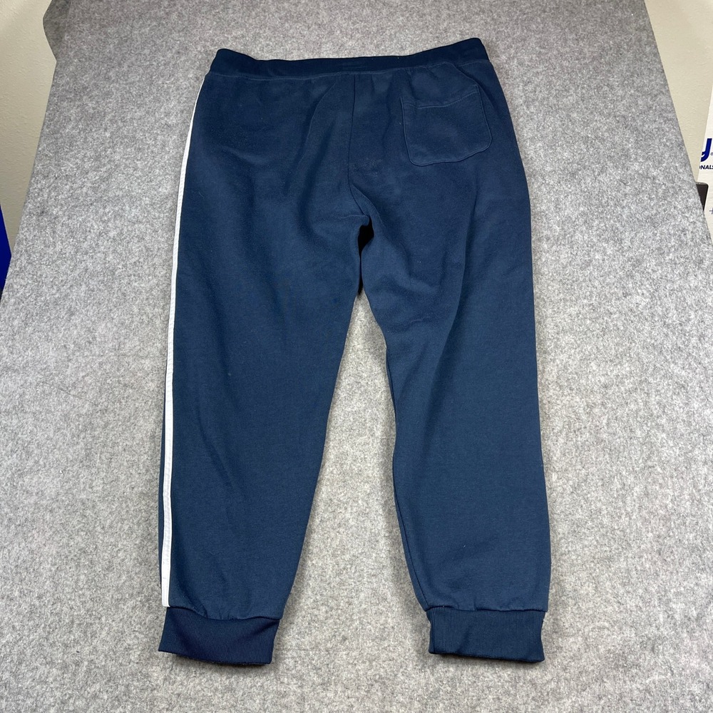Aeropostale Mens 4XL Navy Blue Aero 1987 NYC Athletics Jogger Sweatpants Striped - Picture 3 of 11